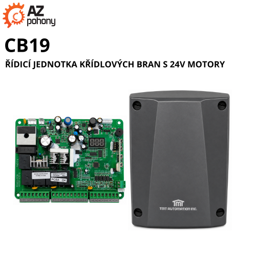 CB19 - řídicí jednotka křídlových bran s 24V motory